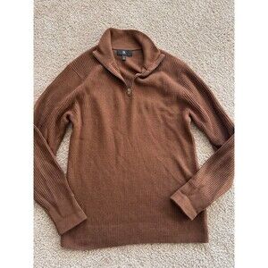Banana Republic 100% Fine Marino Wool Sweater Medium Brown Retail $130